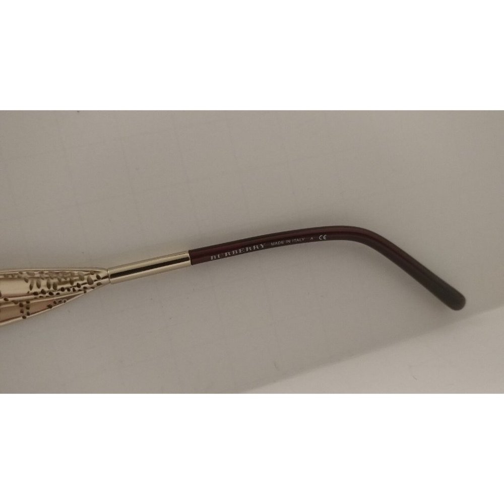Authentic BURBERRY B 2210 3553 Burgundy/Gold 53*17*140 Eyeglasses Frames Vintage - Picture 3 of 8